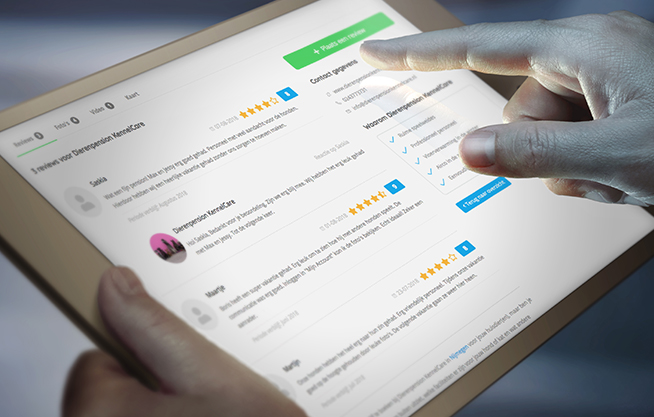 Reageer op de reviews